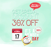 30% OFF on Member Day